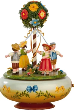 Hubrig Volkskunst Spieluhr / Spieldose*Spieluhr Maientanz Melodie: Alle Vögel sind schon da von