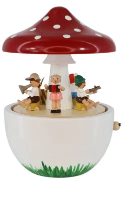 Richard Glässer GmbH Spieluhr / Spieldose*Spieluhr Pilz mit der Melodie "Kleine Welt", 17 cm von Richard Glässer