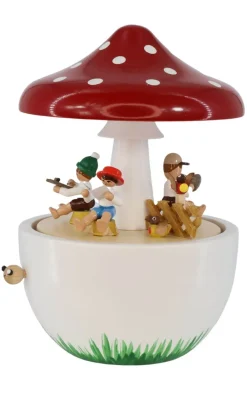 Richard Glässer GmbH Spieluhr / Spieldose*Spieluhr Pilz mit der Melodie "Kleine Welt", 17 cm von Richard Glässer