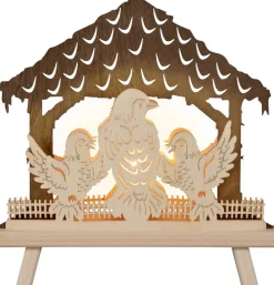 Weigla Holzkunst Schwibbogen*Standleuchte Vogelhaus von Weigla
