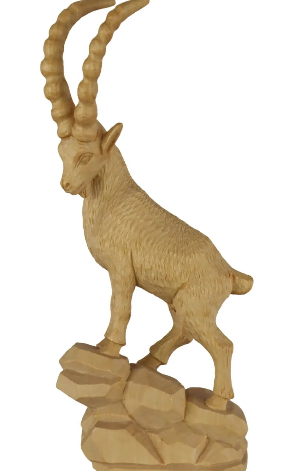 Schnitzkunst aus dem Erzgebirge Neuheiten | Holzschnitzereien*Steinbock geschnitzt, , 25 cm von