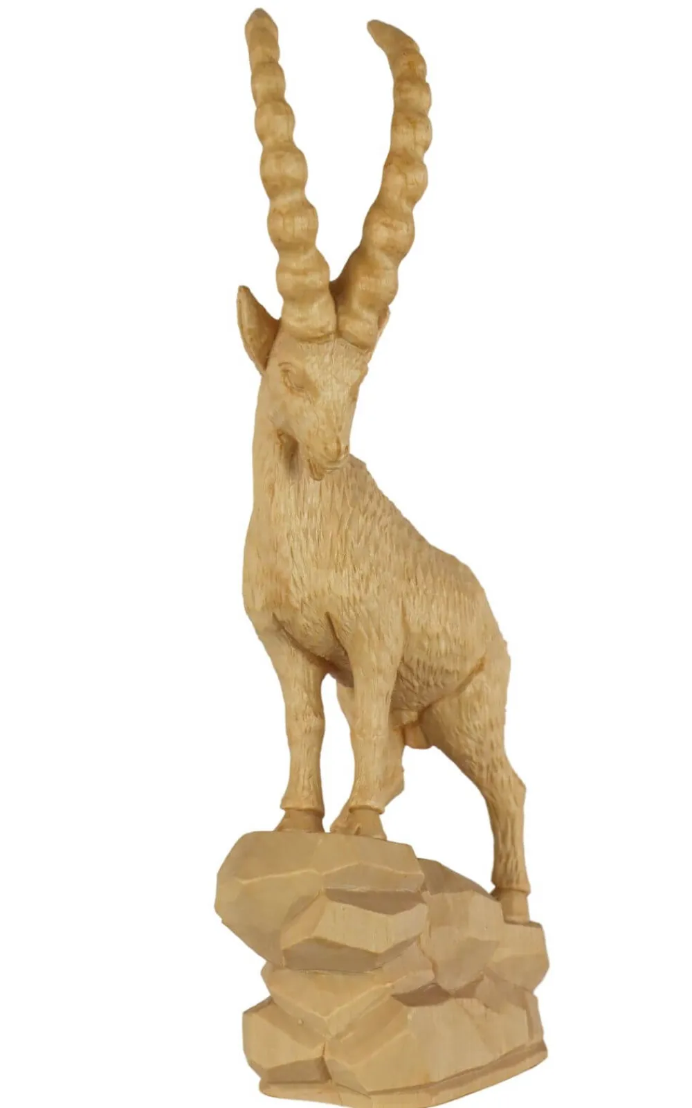 Schnitzkunst aus dem Erzgebirge Neuheiten | Holzschnitzereien*Steinbock geschnitzt, , 25 cm von