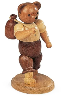 Müller Kleinkunst Holzfiguren & Dekofiguren*Teddy - Wandersmann, , 14 cm von
