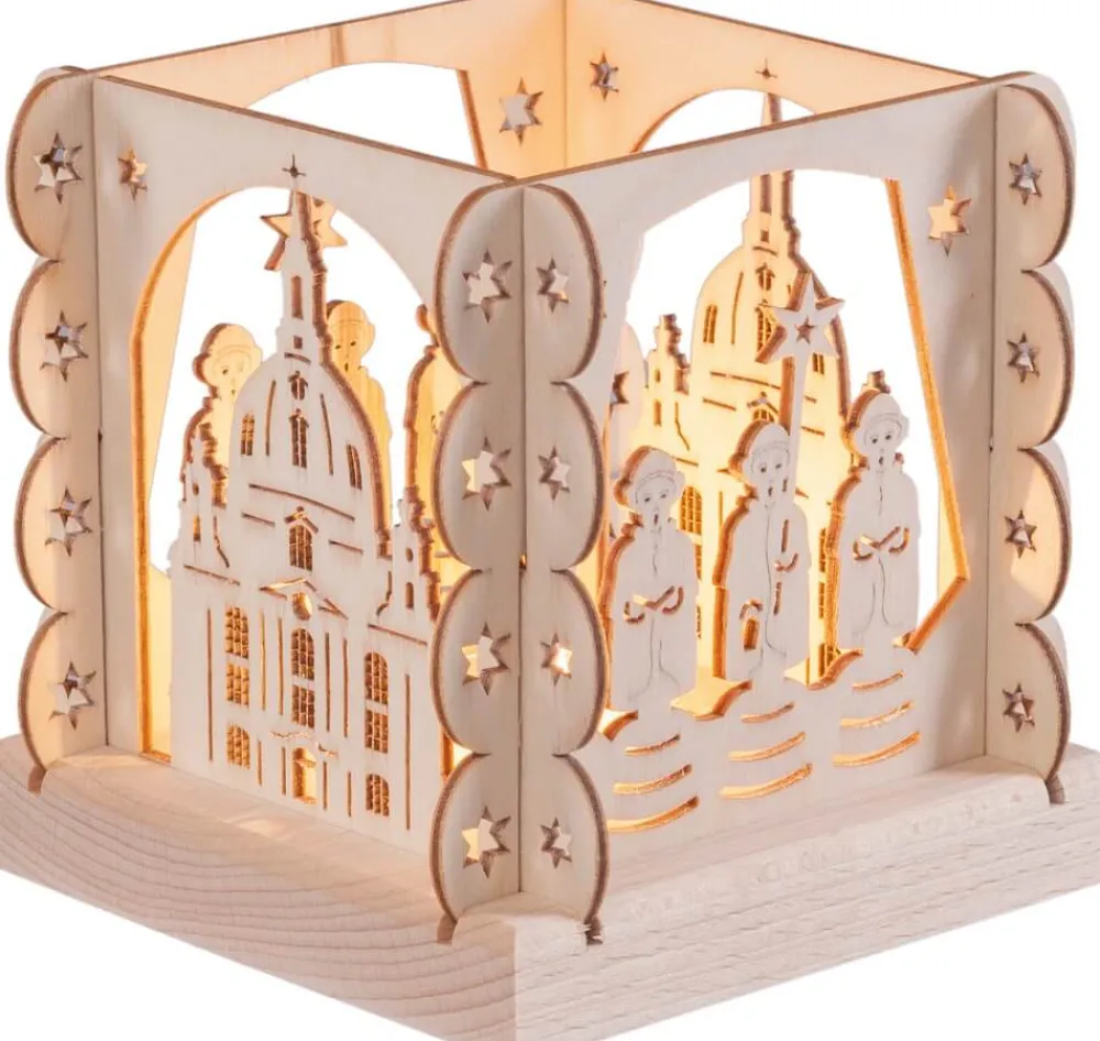 Weigla Holzkunst Neuheiten | Kerzenhalter Weihnachten*Teelichthalter Frauenkirche von Weigla