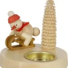 Zenker Kerzenhalter Weihnachten*Teelichthalter Schneemann auf Schlitten, , 10 cm von Ralf