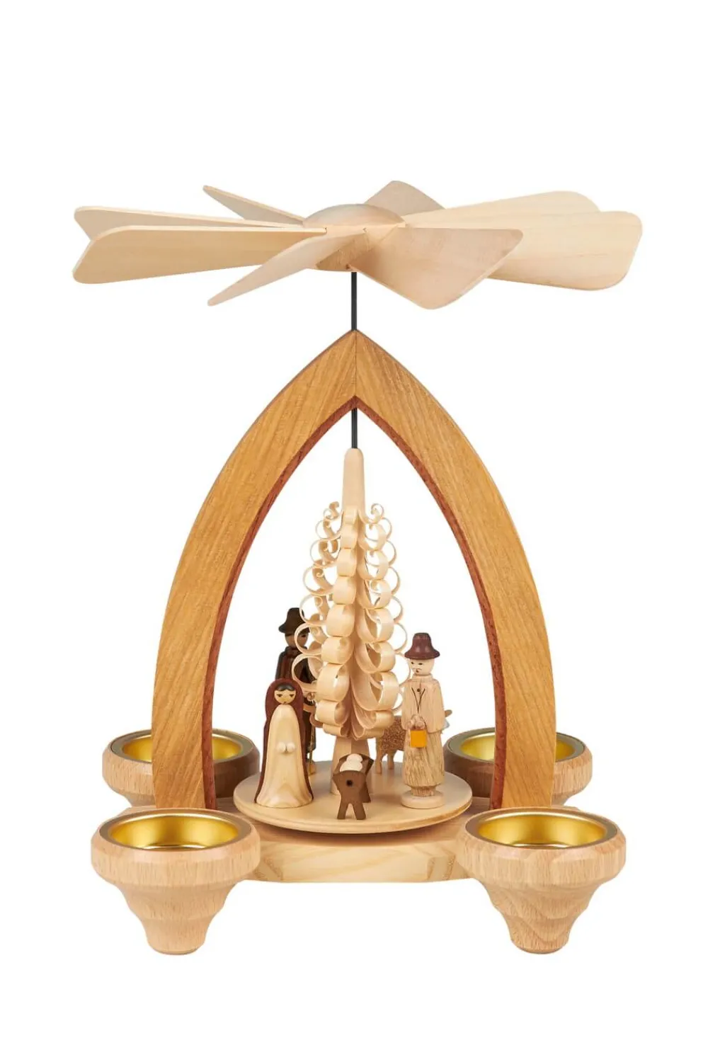 Heinz Lorenz Neuheiten | Teelichtpyramiden*Teelichtpyramide Christi Geburt, 26 cm von
