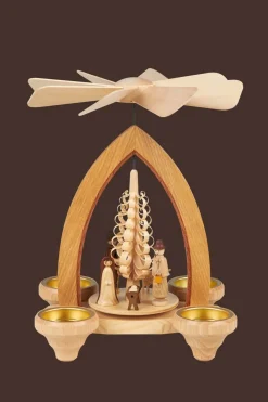 Heinz Lorenz Neuheiten | Teelichtpyramiden*Teelichtpyramide Christi Geburt, 26 cm von