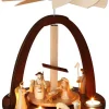Theo Lorenz Teelichtpyramiden | Weihnachtspyramiden*Teelichtpyramide Heilige Familie, 33 cm von