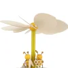 Zenker Neuheiten | Osterpyramide & Osterkerzenhalter*Teelichtpyramide mit Bienen, 19 cm von Ralf