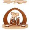 Müller Kleinkunst Teelichtpyramiden*Teelichtpyramide mit Christi Geburt modern, 32 cm von
