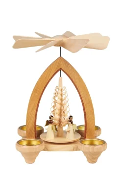 Heinz Lorenz Neuheiten | Teelichtpyramiden*Teelichtpyramide mit Engel, 26 cm von