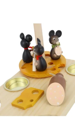 Zenker Neuheiten | Osterpyramide & Osterkerzenhalter*Teelichtpyramide mit Mäusekindern, 17 cm von Ralf