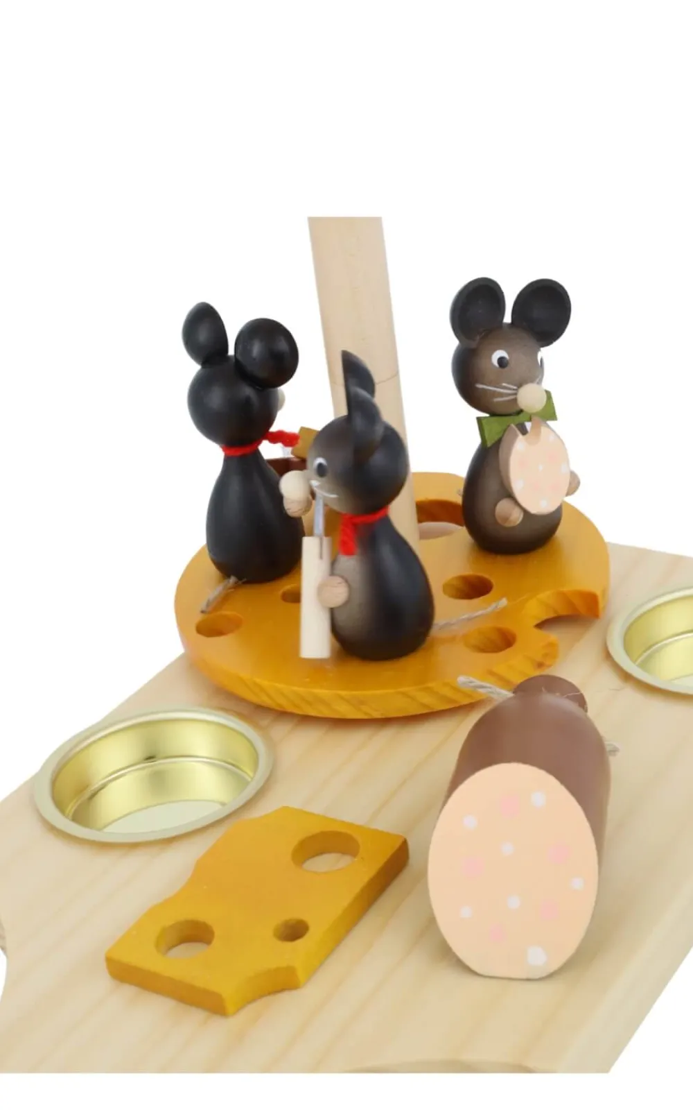 Zenker Neuheiten | Osterpyramide & Osterkerzenhalter*Teelichtpyramide mit Mäusekindern, 17 cm von Ralf