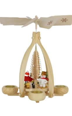 Zenker Teelichtpyramiden | Weihnachtspyramiden*Teelichtpyramide mit Schneemännern, 35 cm von Ralf