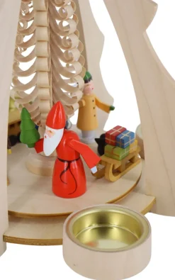Zenker Weihnachtspyramiden*Teelichtpyramide mit Weihnachtsmann, 33 cm von Ralf