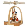 Knuth Neuber Teelichtpyramiden | Weihnachtspyramiden*Teelichtpyramide Weihnachtsmann, Reiterlein, , 24 cm von