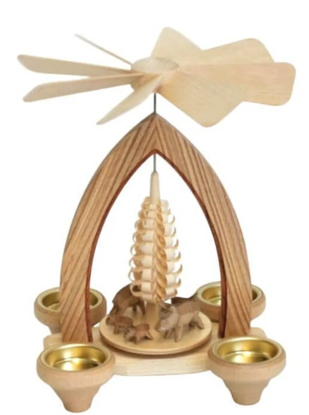 Heinz Lorenz Teelichtpyramiden | Weihnachtspyramiden*Teelichtpyramide Wildschweingruppe, 26 cm von