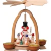 Thomas Preißler Weihnachtspyramiden*Teelicht-Weihnachtspyramide mit Schneemann, 24 cm von