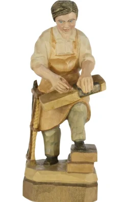 Schnitzkunst aus dem Erzgebirge Auslaufartikel | Holzschnitzereien*Tischler, geschnitzt, 20 cm, von