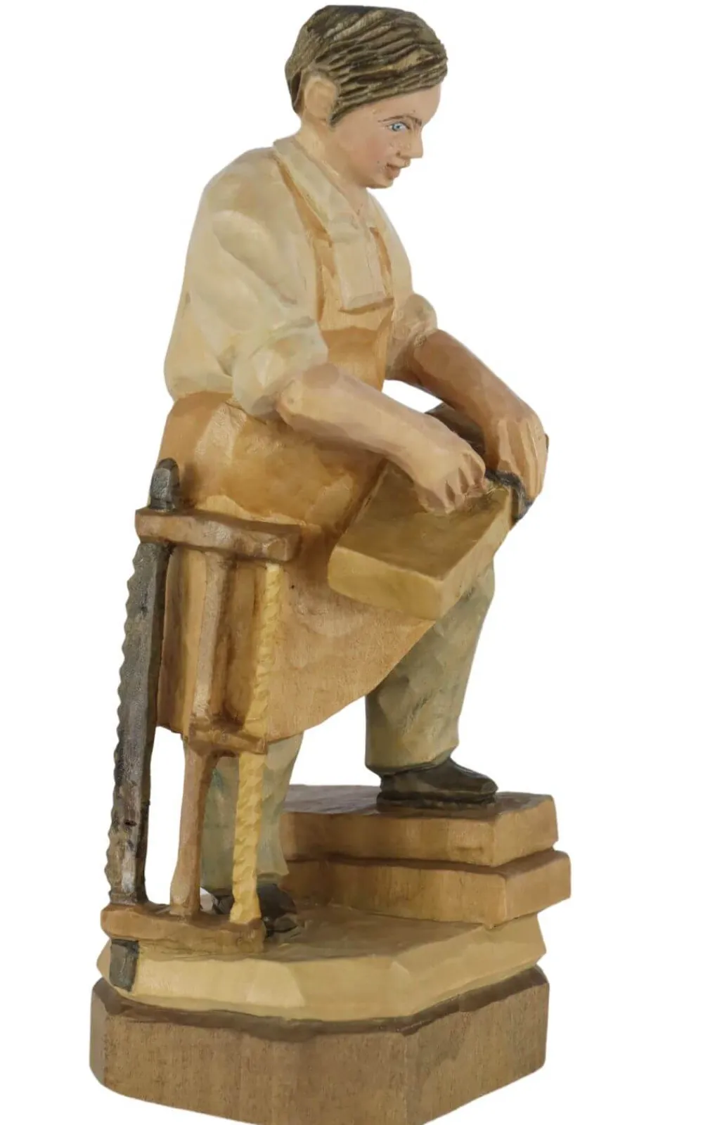 Schnitzkunst aus dem Erzgebirge Auslaufartikel | Holzschnitzereien*Tischler, geschnitzt, 20 cm, von