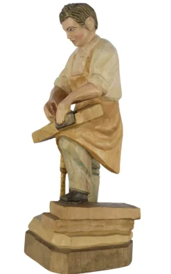 Schnitzkunst aus dem Erzgebirge Auslaufartikel | Holzschnitzereien*Tischler, geschnitzt, 20 cm, von