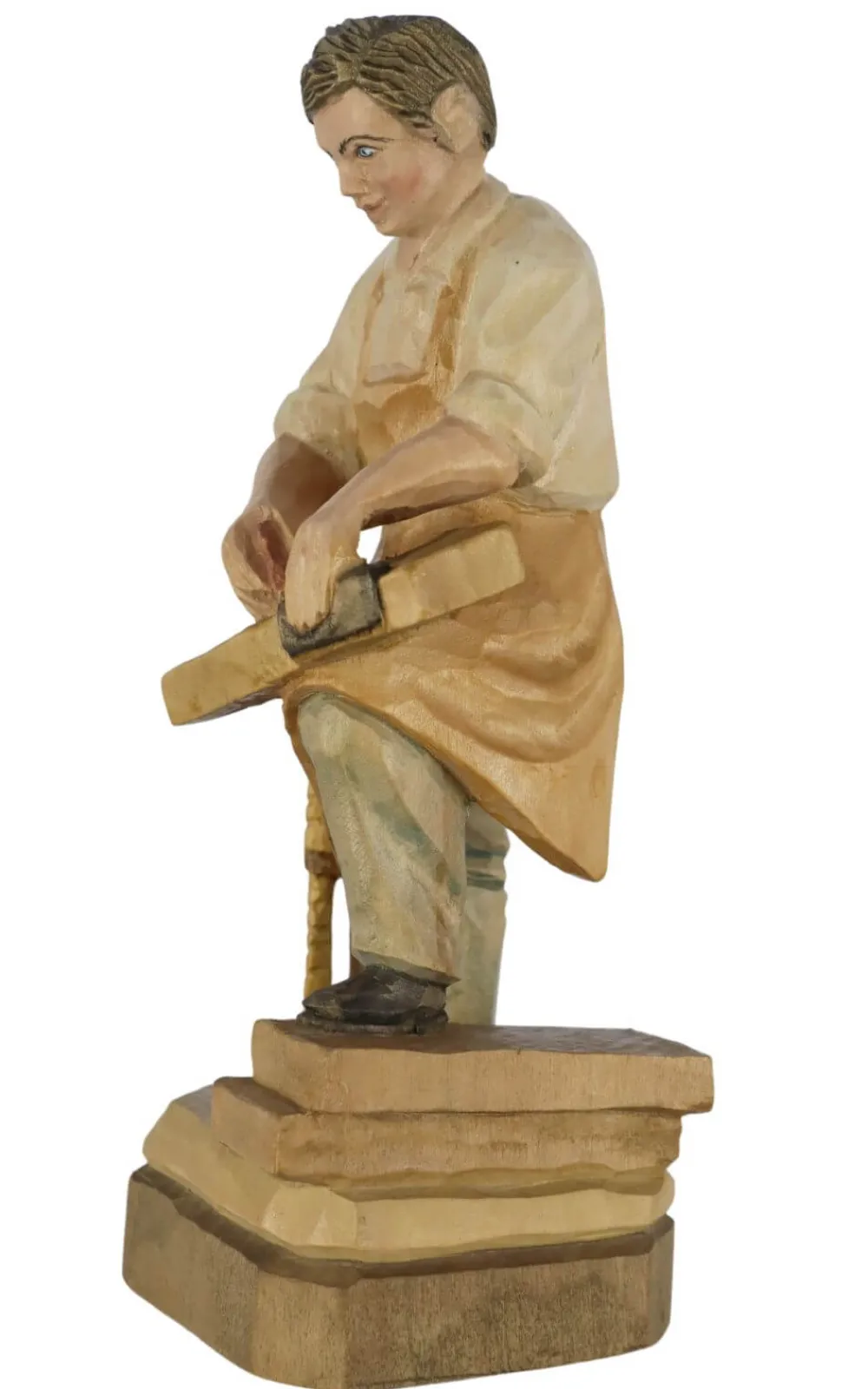 Schnitzkunst aus dem Erzgebirge Auslaufartikel | Holzschnitzereien*Tischler, geschnitzt, 20 cm, von