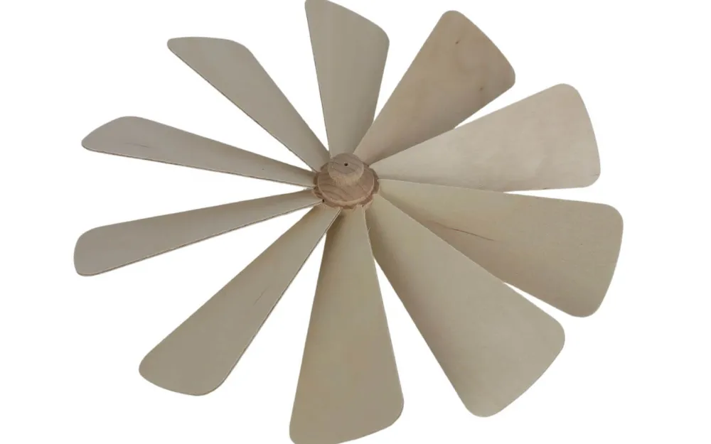 SEIFFENcom by Nestler GmbH Ersatzteile Weihnachtspyramiden*Universal Ersatz-Flügelrad für Weihnachtspyramiden, Nadelstärke 2 mm, 26,5 cm von SEIFFEN.COM