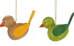 SEIFFENcom by Nestler GmbH Neuheiten | Frühlingsdeko*Vögel zum Hängen, grün/ braun, 2 Stück von SEIFFEN.COM