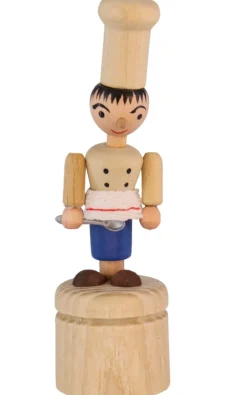 SEIFFENcom by Nestler GmbH Neuheiten | Holzspielzeug*Wackelfigur Koch, 7 cm, von SEIFFEN.COM