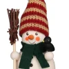 Christian Ulbricht Neuheiten | Weihnachtsfiguren*Wackelmännchen Schneemann mit Besen von