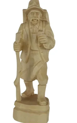 Schnitzkunst aus dem Erzgebirge Holzschnitzereien*Waldmann mit Pfeife, geschnitzt, , 12 cm von