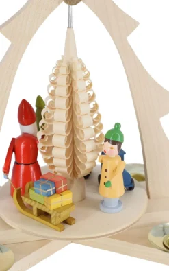 Zenker Neuheiten | Weihnachtspyramiden*Weihnachstpyramide Bescherung natur, 28 cm von Ralf