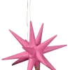 Albin Preißler Christbaumschmuck*Weihnachtsbaumschmuck aus Holz, Weihnachtssterne pink, 6-teilig von