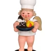 Christian Ulbricht Neuheiten*Weihnachtsengel - Bäckerengel mit Weihnachtsteller, 8 cm, von