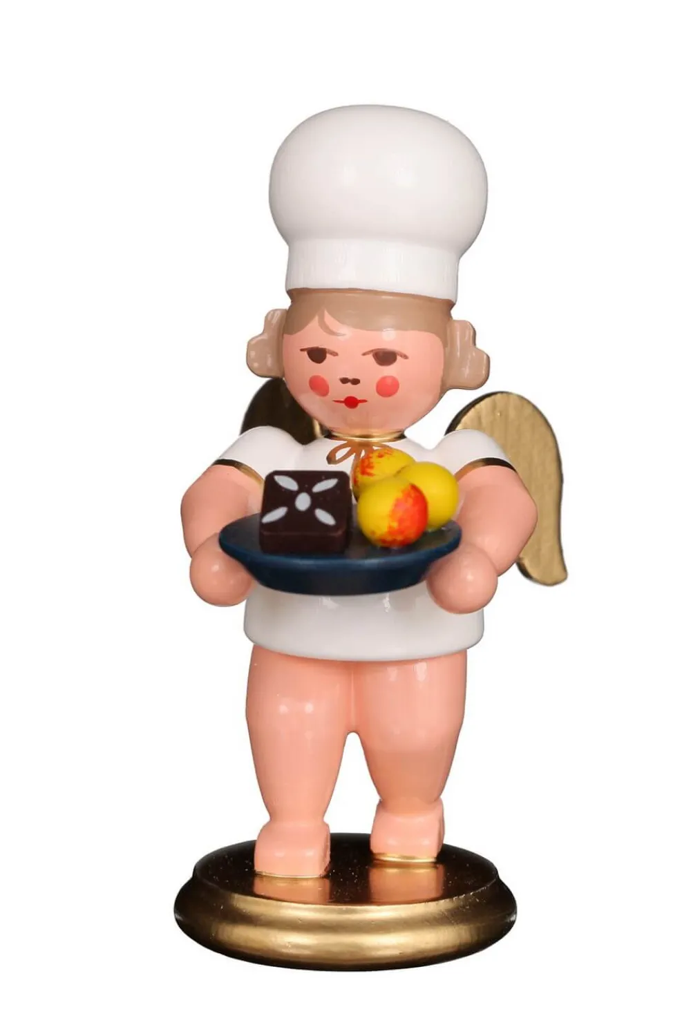 Christian Ulbricht Neuheiten*Weihnachtsengel - Bäckerengel mit Weihnachtsteller, 8 cm, von