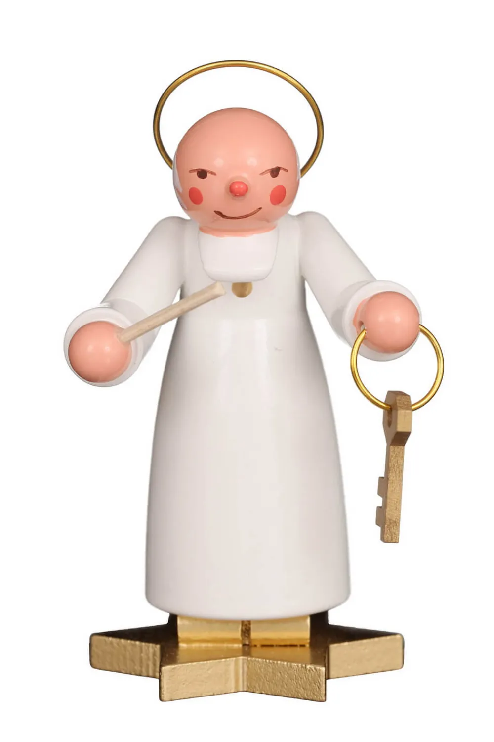 Christian Ulbricht Auslaufartikel*Weihnachtsengel - Musikengel Petrus, 9 cm, farbig von