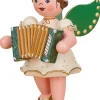 Hubrig Volkskunst Weihnachtsengel*Weihnachtsengel mit Akkordeon, 10 cm von