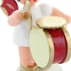 Figurenland Uhlig GmbH Weihnachtsengel*Weihnachtsengel mit Bauchtrommel, Becken und rote Flügel von