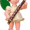 Hubrig Volkskunst Weihnachtsengel*Weihnachtsengel mit Fagott, 16 cm von