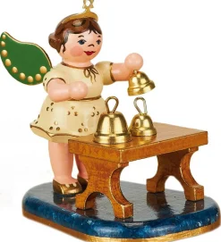 Hubrig Volkskunst Weihnachtsengel*Weihnachtsengel mit Glockenspiel von