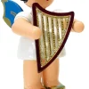 Figurenland Uhlig GmbH Weihnachtsengel*Weihnachtsengel mit Handharfe und blauen Flügeln von