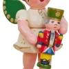 Hubrig Volkskunst Weihnachtsengel*Weihnachtsengel mit Nussknacker, 7 cm von