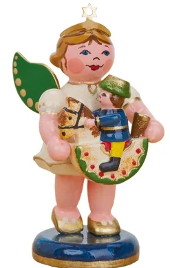 Hubrig Volkskunst Weihnachtsengel*Weihnachtsengel mit Reiterlein von
