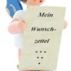Figurenland Uhlig GmbH Weihnachtsengel*Weihnachtsengel mit Wunschzettel und blauen Flügeln von Figurenland Uhlig