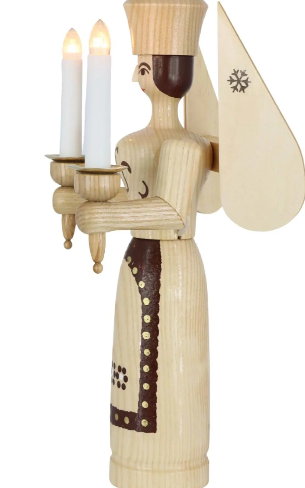 SEIFFENcom by Nestler GmbH Auslaufartikel | Engel & Bergmann*Weihnachtsengel, , 34 cm mit elektrischer Beleuchtung von SEIFFEN.COM