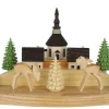Knuth Neuber Auslaufartikel | Kerzenhalter Weihnachten*Weihnachtskerzenhalter Dorf mit Rehe von