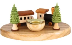 Knuth Neuber Kerzenhalter Weihnachten*Weihnachtskerzenhalter Eisenbahn von