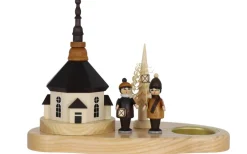 Knuth Neuber Kerzenhalter Weihnachten*Weihnachtskerzenhalter Kirche und Laternenkinder für Teelichter von