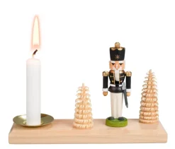 SEIFFENcom by Nestler GmbH Kerzenhalter Weihnachten*Weihnachtskerzenhalter Nussknacker König von SEIFFEN.COM