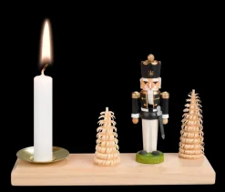SEIFFENcom by Nestler GmbH Kerzenhalter Weihnachten*Weihnachtskerzenhalter Nussknacker König von SEIFFEN.COM
